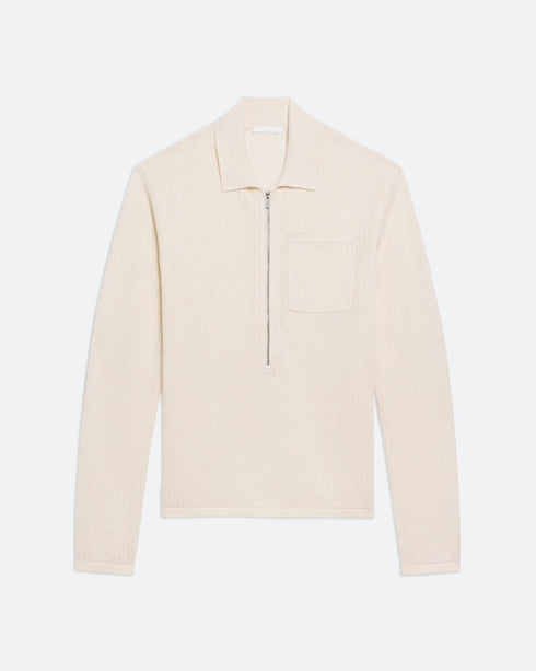 HELMUT LANG LS Zip Polo Mens Apparel